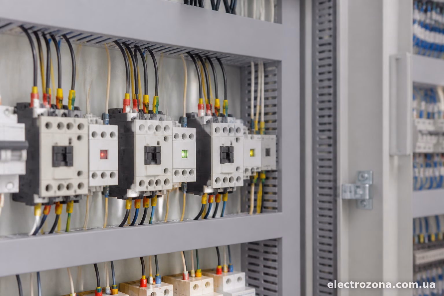 Як зробити індикацію роботи контактора в електрощиті